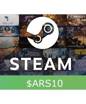 Steam Wallet Card ARS$10 Global Activation Code Steam Key GLOBAL